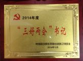 天成集團(tuán)黨總支書(shū)記季宏同志榮耀當(dāng)選2014年度“三好兩會(huì)”書(shū)記